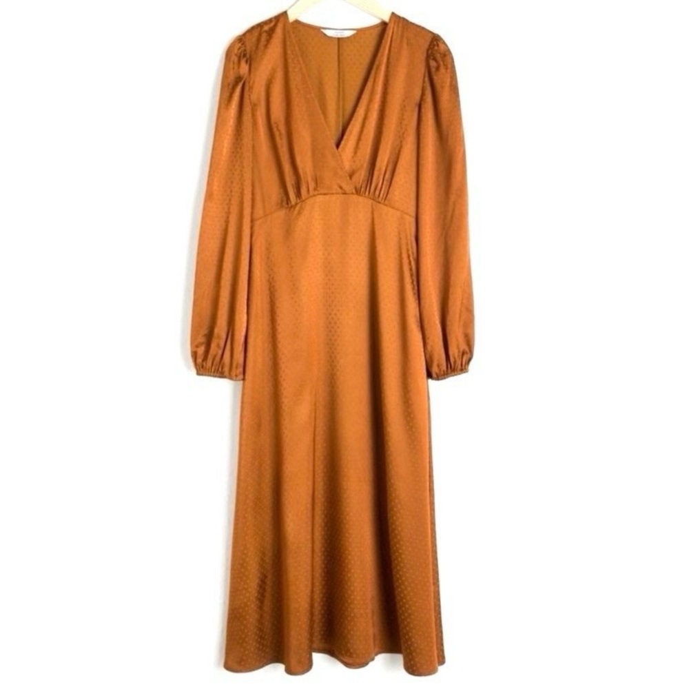 & OTHER STORIES Metallic Polka Dot Long Sleeve Maxi Dress